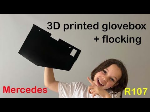 Schowek (glovebox) — druk 3D + flocking